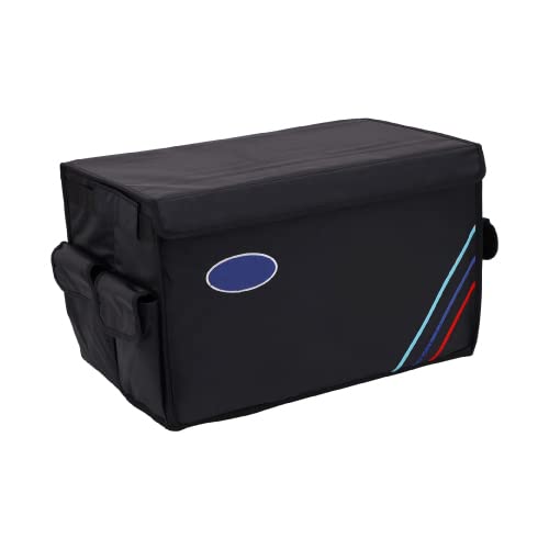 Tingkat Car Trunk Organizer Portable Multi Compartments Trunk Storage Container With Security Straps Compatible For Hyundai