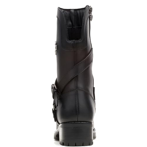 Harley-Davidson Footwear Womens Amber Motorcycle Boots, Black, 6 Us