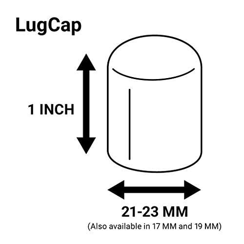 Colorlugs Vinyl Lug Nut Cover | Blue | Flexible Fit Wheel Lug Nut Cap | Fits 21-23 Mm | Pack Of 25 | Includes Deluxe Extractor |