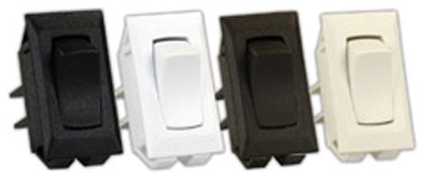 Jr Products 13391-5 Polar White 12V Unlabeled On/Off Switch