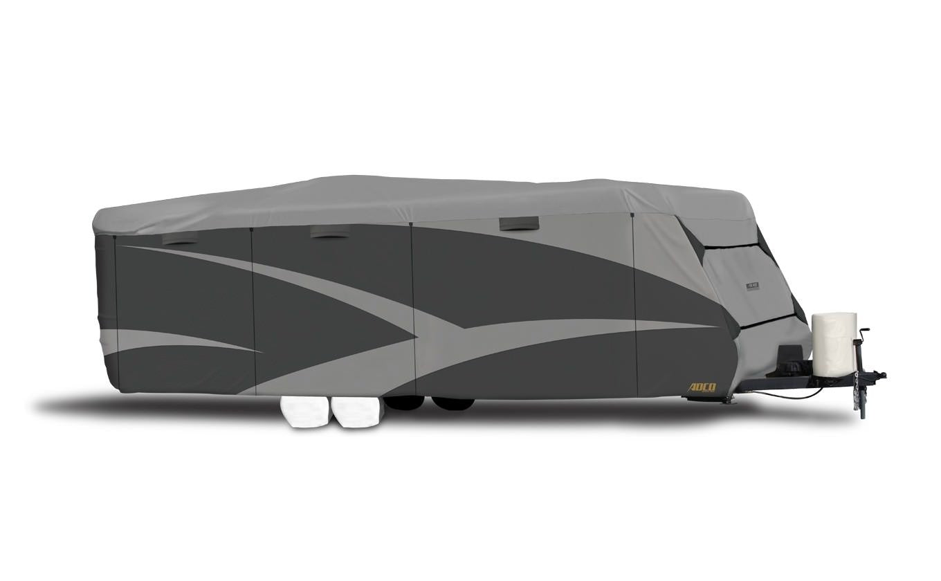 Adco 52246 Designer Series Sfs Aqua Shed Travel Trailer Rv Cover - 31'7 Inch - 34', Gray