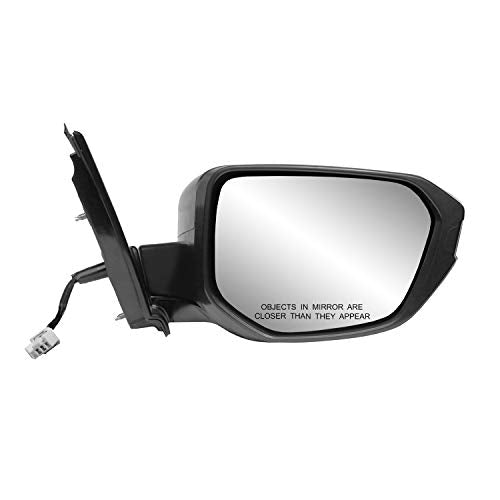 Fit System Passenger Side Mirror For Honda Civic Hatchback, (Textured Black W/Ptm Cover, Foldaway), W/O Turn Signal, W/O Camera,