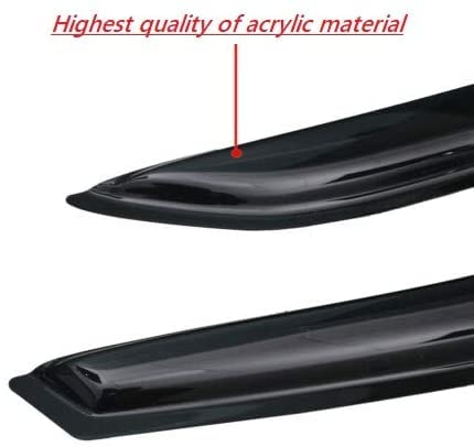 2016-2022 Tape-On Side Window Visor Deflectors For Honda Hr-V Lx Ex Sport Ex-L Hrv Smoke Tinted Rain Guards 2017 2018 2019 2020