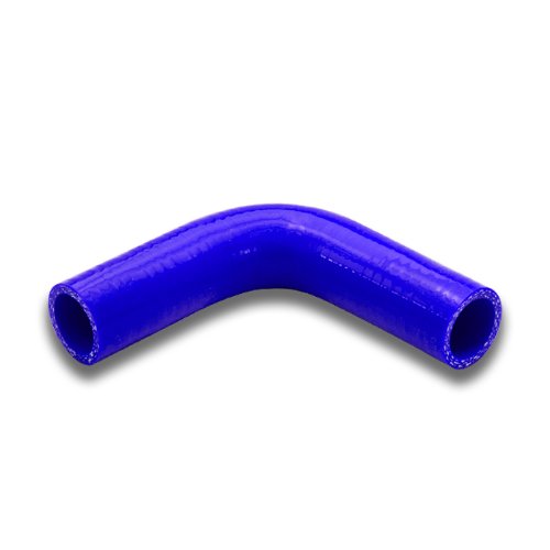 Auto Dynasty 4 Inches 90 Degree Elbow Turbo/Intercooler/Intake Piping Coupler Silicone Hose, (Blue)