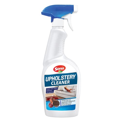 Senu Upholstery Cleaner 600Ml | Sofa Fabric Carpet & Car Seat Spray | Removes Stubborn Stains & Odour | Couch Office Chairs Matt