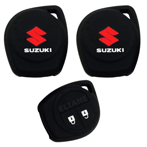 Eliane Silicone Car Key Cover 2 Button Compatible With Maruti Suzuki Baleno Grand Vitara Xl6 Swift Brezza Ertiga Dzire Celerio C