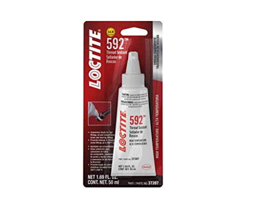 Loctite 592 Automotive Thread Sealant - High-Pressure, Off-White, 50 ml, Acrylic/Metal, Model 37397