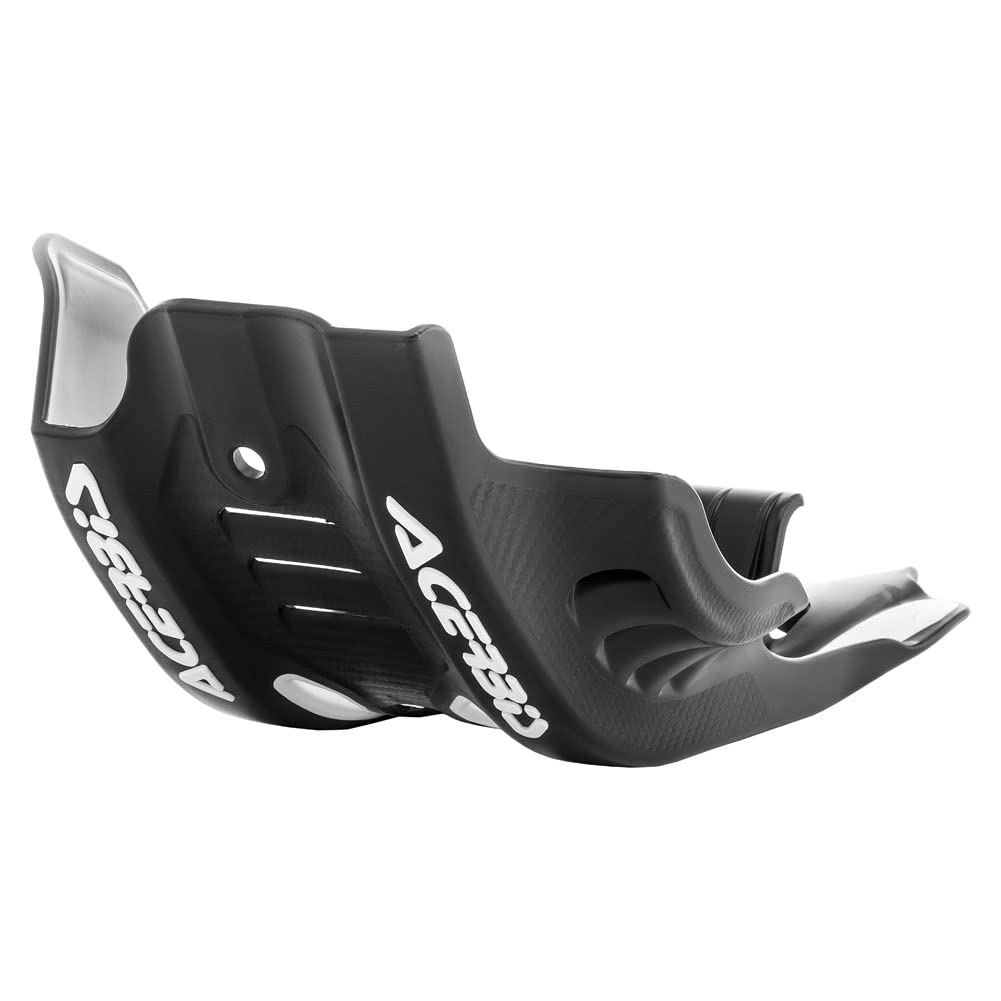 Acerbis Plastic Mc Skid Plate With Linkage Guard Black/White For Ktm 450 Sx-F 2016-2018