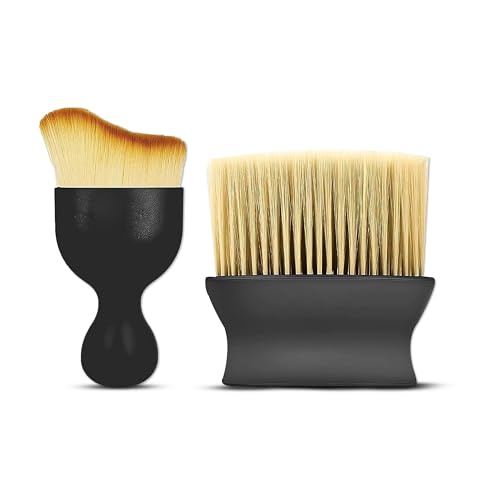 Robustt Car Interior Cleaning Brush Combo | 2 Pcs Pack | Ac Vent Brush | Scratch Free Car Duster | Multifunctional Car Brush For