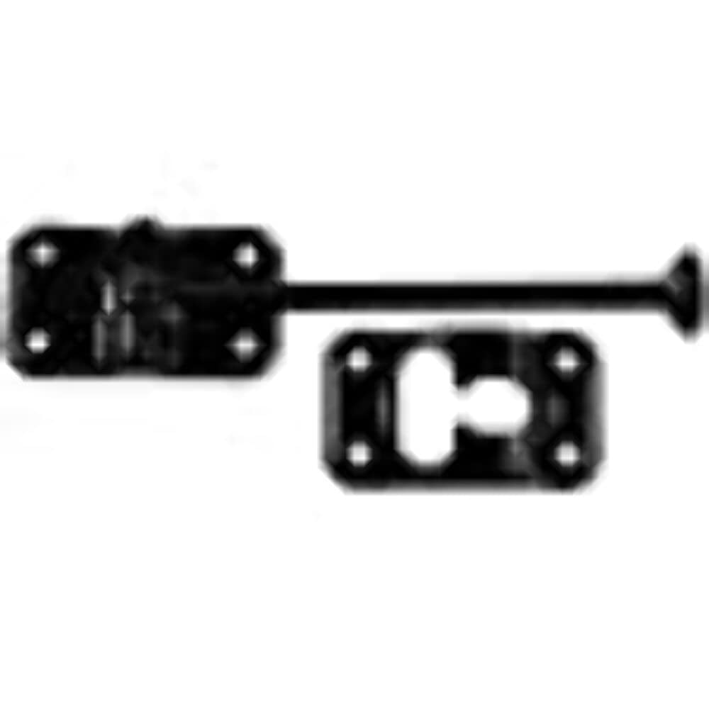 Ap Products 013085Bl Plastic Door Holdback 6 Black