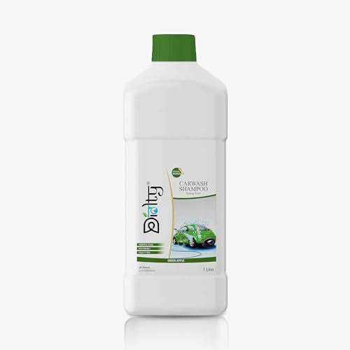 Diolty Car Shampoo With Extra Foaming For Car Care And Cleaning, Concentrated Washing Liquid, Ph Balanced 1L (Green Apple)