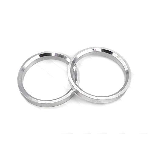 DCVAMOUS Alloy Aluminum Hub Centric Rings 73.1 to 72.6mm - Set of 4 Performance Spigot Hubrings for BMW, Land Rover, and More