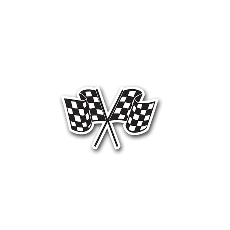 Race Flag Sticker Set Of 1| Tulu ||Vinyl, Multi Decals Tool Box Helmet Stickers Raw Brand