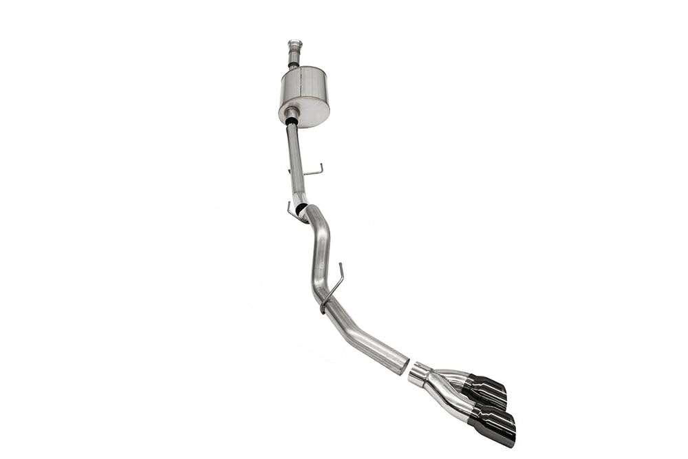 3.0 In Cat-Back (Multiple Options) 2021-22 Ford F-150 5.0L V8 (145.4' Wb) Sport / Single Side / Black Pvd