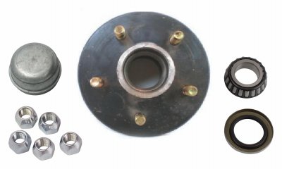 Uriah Products UW000154 Replacement Trailer Hub Kit for BT8 Spindles (5 Bolt on 41/2 Circle)  1 Inner Dia. Bearings