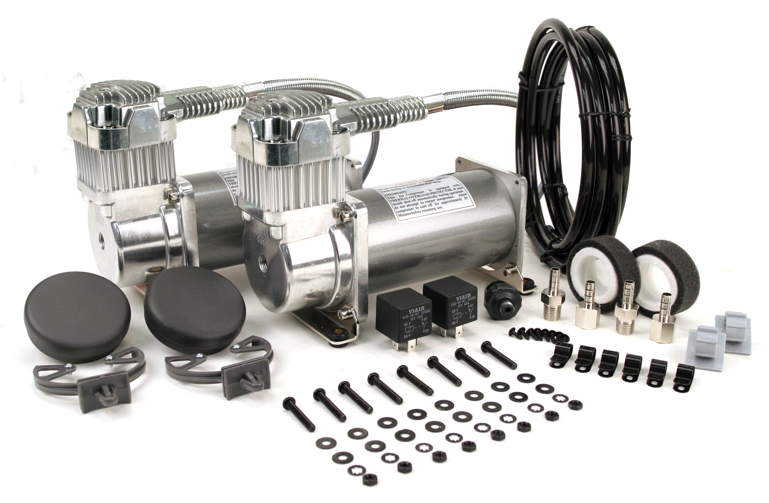 Dual Pewter 380C Value Pack (200 Psi, 380C/2, 165/200 P. Switch, 40 Amp Relay/2)