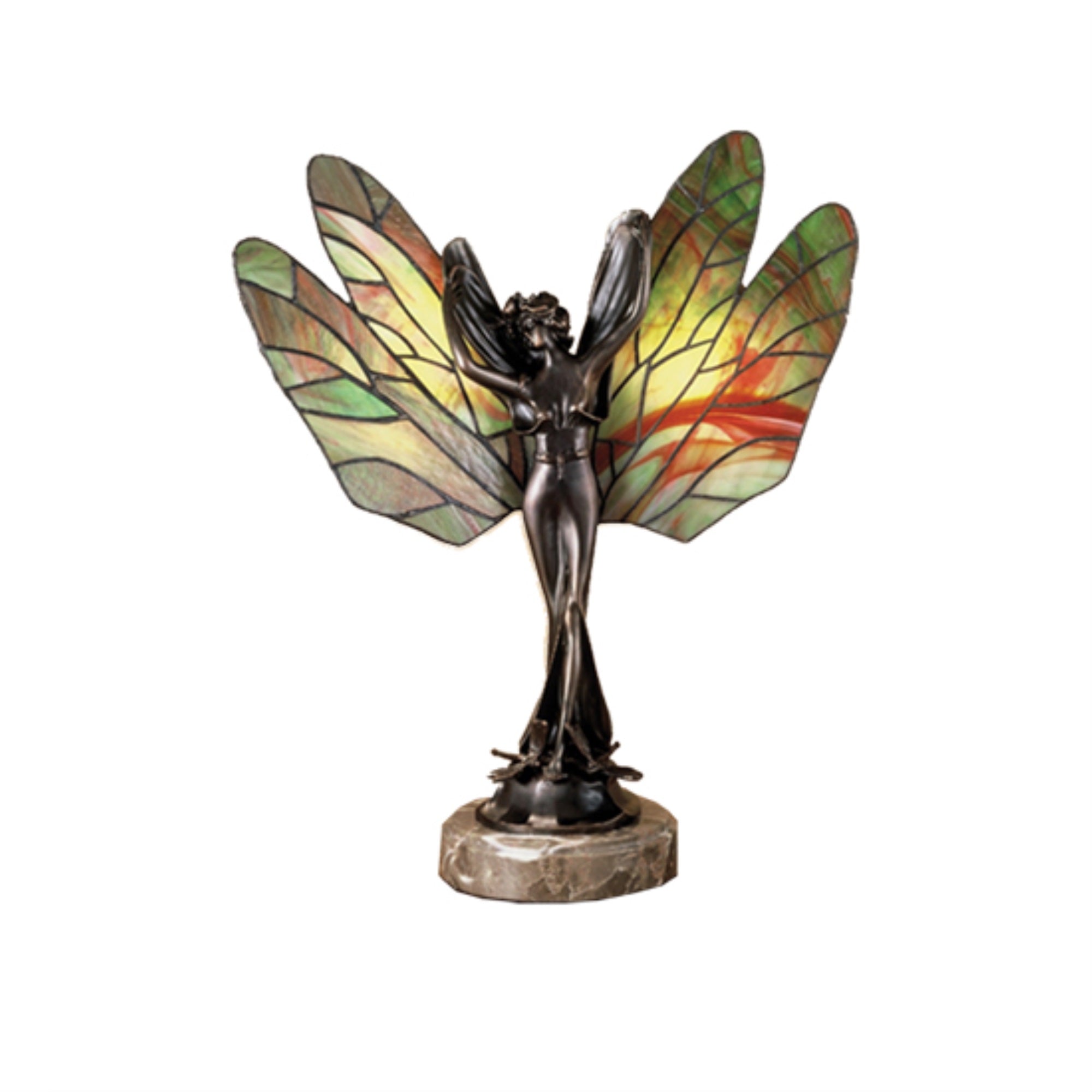 21.5 inchH Dragonfly Lady Accent Lamp