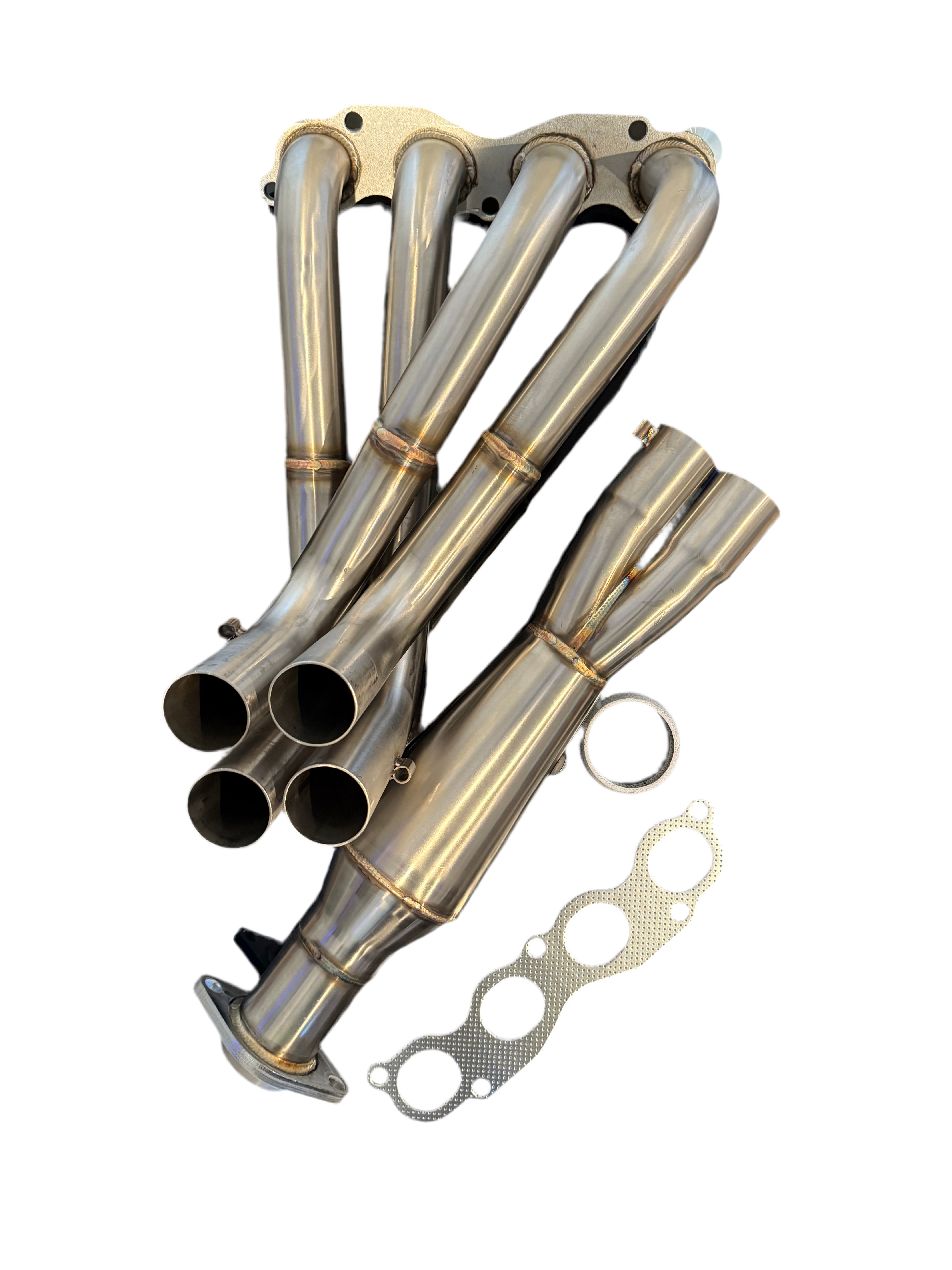 SPDZ1 K Swap K20 K24 Megaphone Exhaust Header 2 Bolt 4-1 Tri-Y EK EG DC2 Civic Pipe