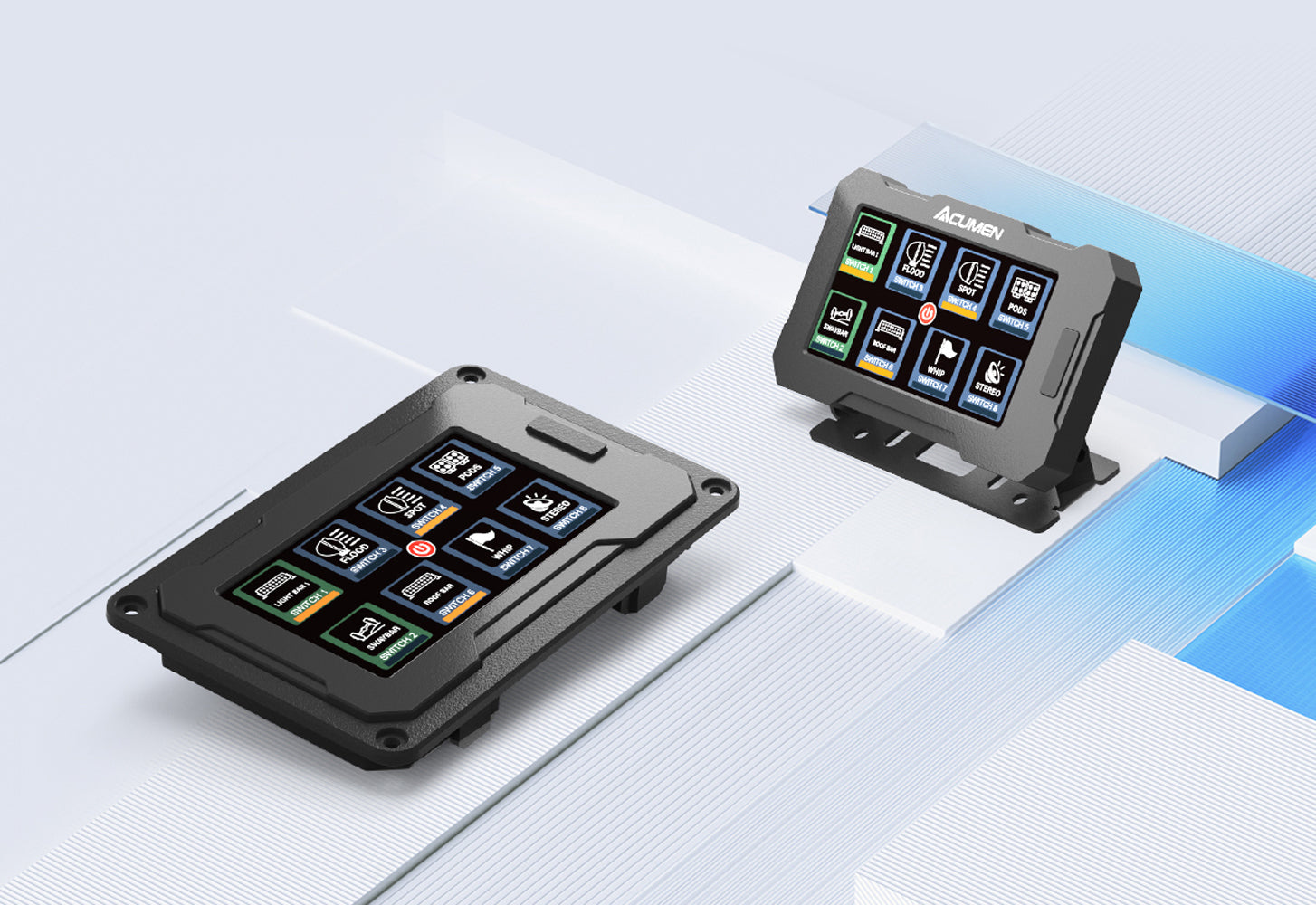 The Legend Panel 4.3" Touchscreen for 8-Gang Switch Box