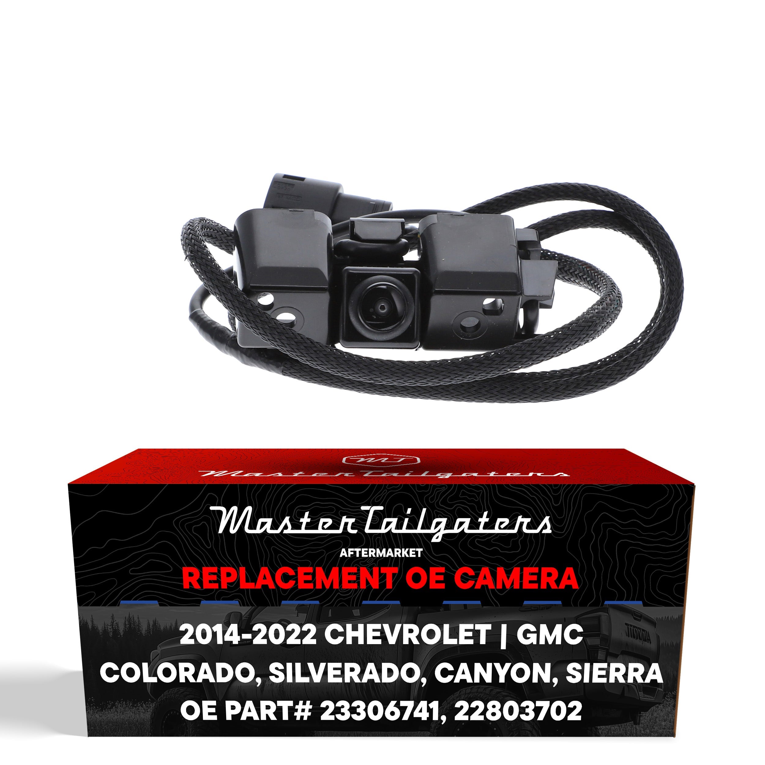 Chevrolet Silverado (2014-2015), Colorado (2017-2021) / GMC Sierra (2014-2016), Canyon (2015-2022) OEM Replacement Backup Camera OE Part # 23306741, 22803702
