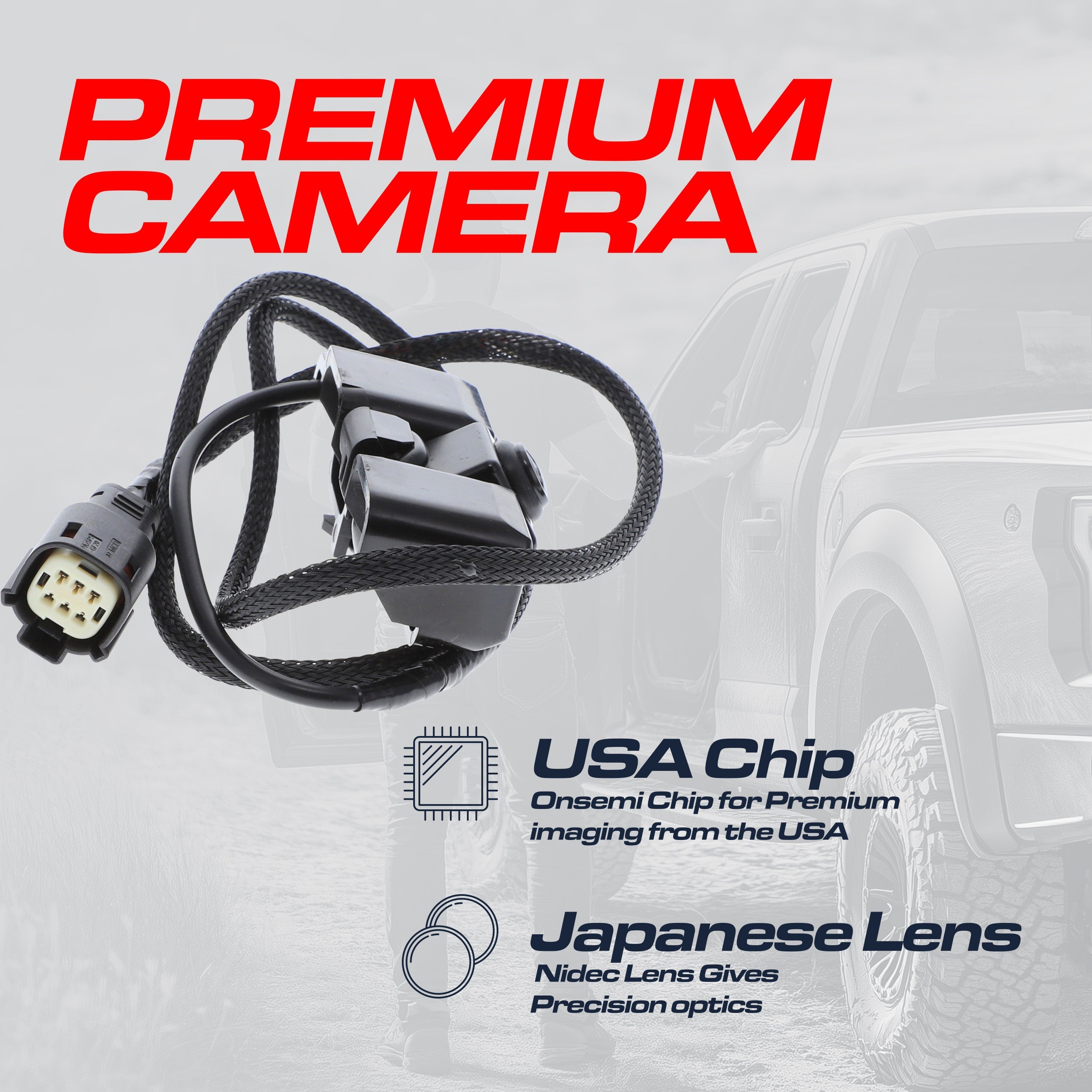 Chevrolet Silverado (2014-2015), Colorado (2017-2021) / GMC Sierra (2014-2016), Canyon (2015-2022) OEM Replacement Backup Camera OE Part # 23306741, 22803702