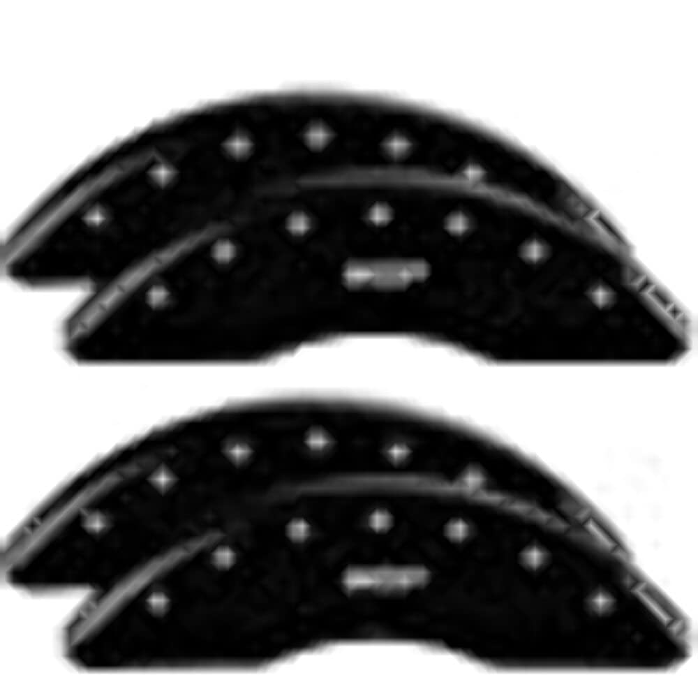 Mgp Caliper Covers Mgp Calipers 51011Smgpbk Mgp, Black/Silver