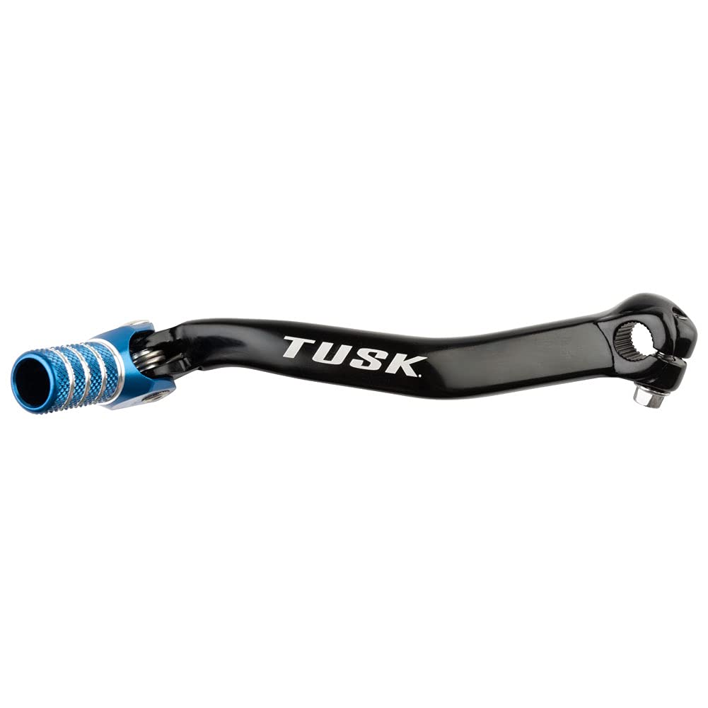 TUSK Folding Shift Lever Black/Blue Tip Compatible with Yamaha Banshee 350 1987-2006