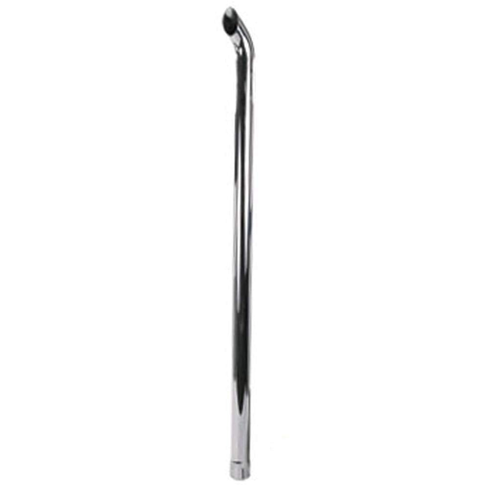 RAParts Chrome Curved Exhaust Stack Fits Universal Products Models ZNL89020C