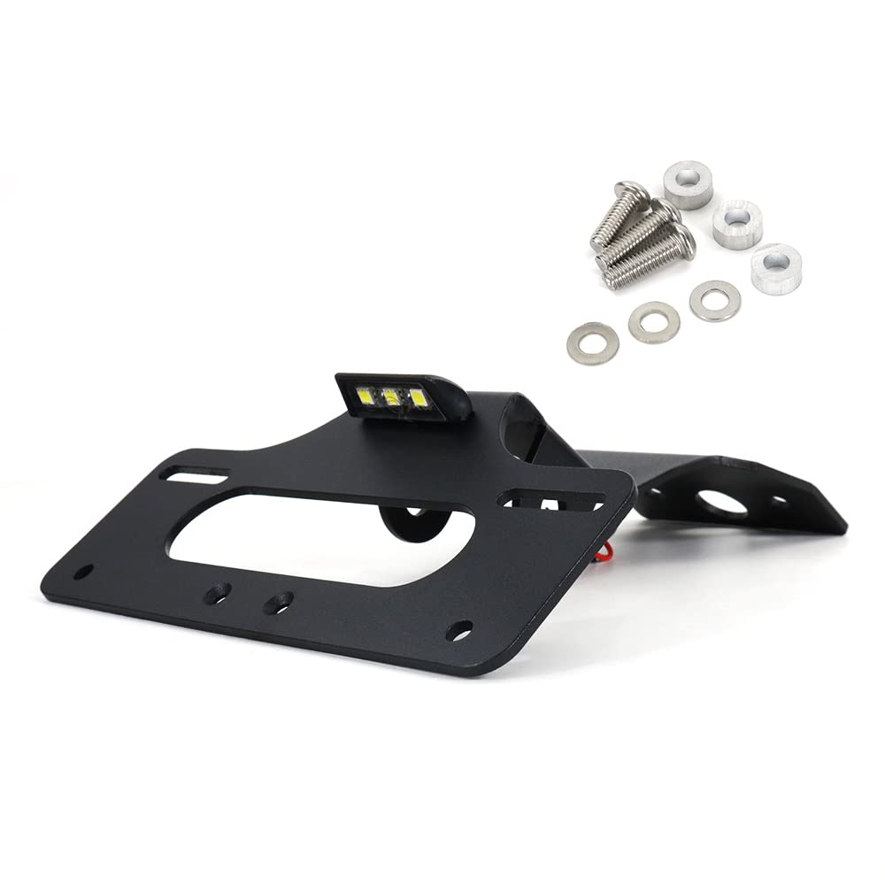 Xitomer Fender Eliminator for CRF300L/RALLY 2021-2024, Aluminum, Black, with LED Light, Model FE003130