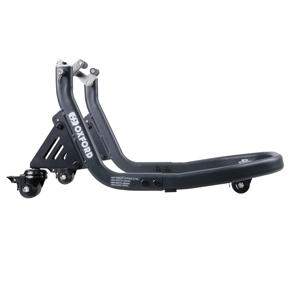 Oxford Zero-G - Front Dolly Paddock Stand Motorcycle Workshop Equipment With Casters