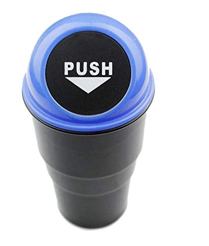 Semaphore Plastic Mini Dustbin Bin Trash Holder Can Blue for Hyundai i10