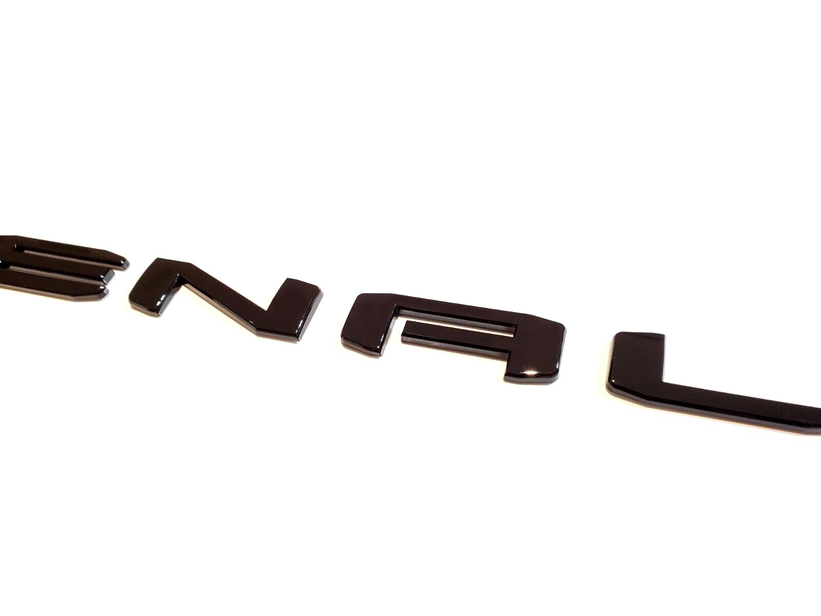 Yoaoo 2-Pack Denali Emblem Badge Replacement for Sierra 1500/2500/3500HD, Gloss Black, 3D Plastic Nameplate