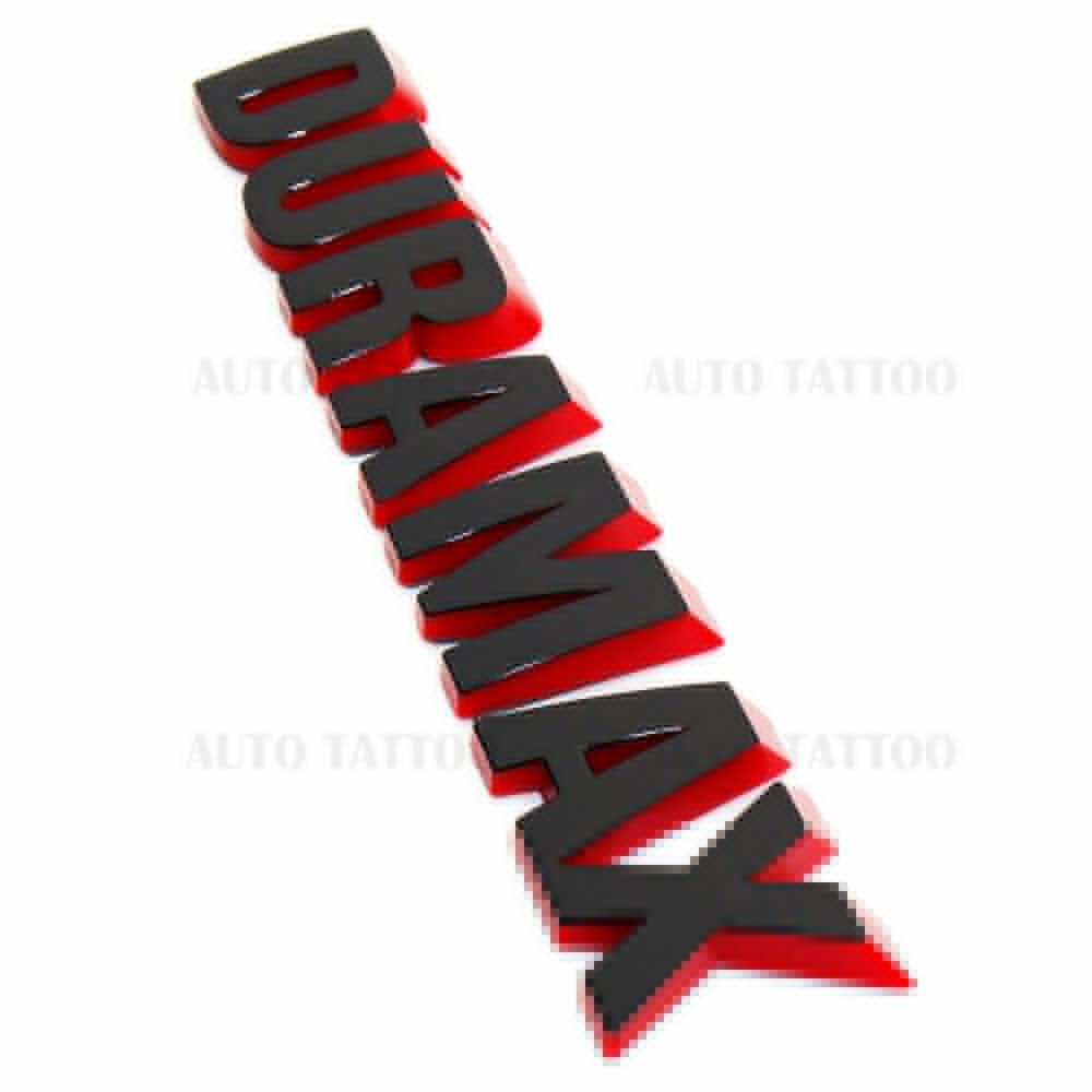 Aimoll 2Pc Silverado Duramax Emblem Badge Replacement - Black Red Line, ABS Material, Model Aimoll-22-350 for 1500 2500 3500
