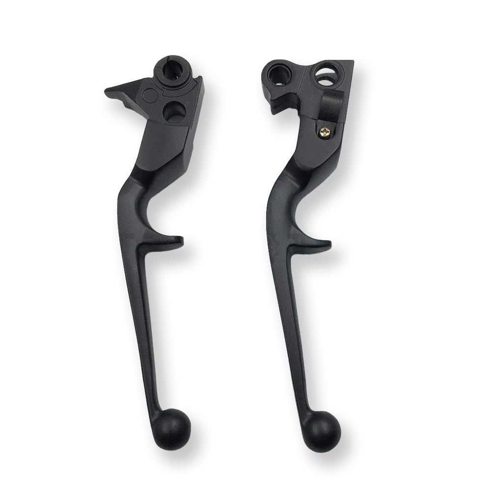 Httmt Mt241-021- New Black Brake Clutch Lever Compatible With Harley Custom Flhr Road King Ultra And Touring