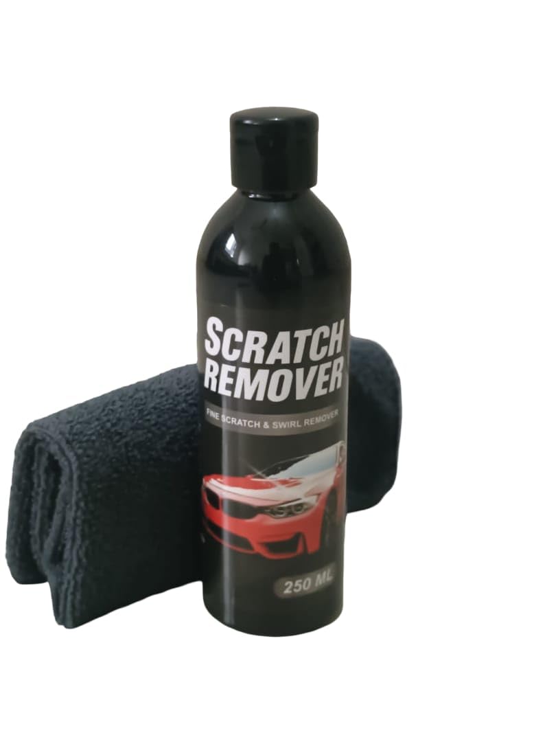 MMANXIRY Car Scratch Removal With Microfiber Cloth, All Paint Friendly Formula | Swirls Remover Rubbing Compound For Bikes & Car