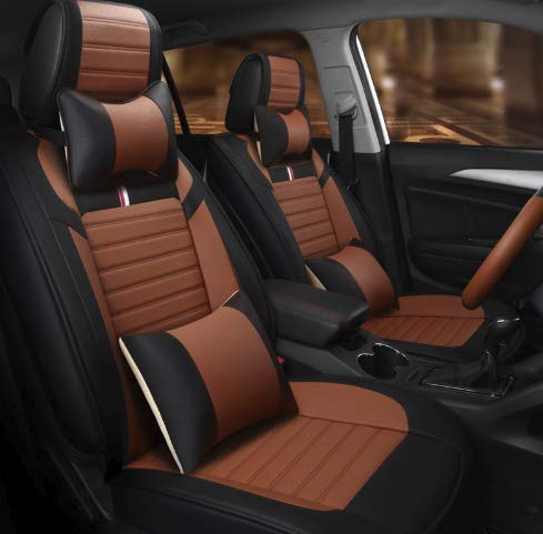 3D FRONTLINE PU Leather Car Seat Cover Compatible with Hyundai Aura(9)