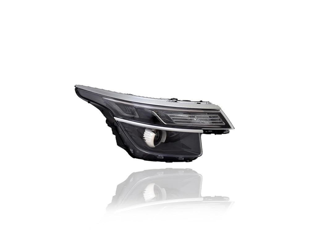 Headlight Assembly - Compatible/Replacement For '21-23 Kia Seltos Ex/Premium/Nightfall/S/Turbo - Halogen With Led Daytime Running Light - Right Hand - Passenger - 92102Q5130
