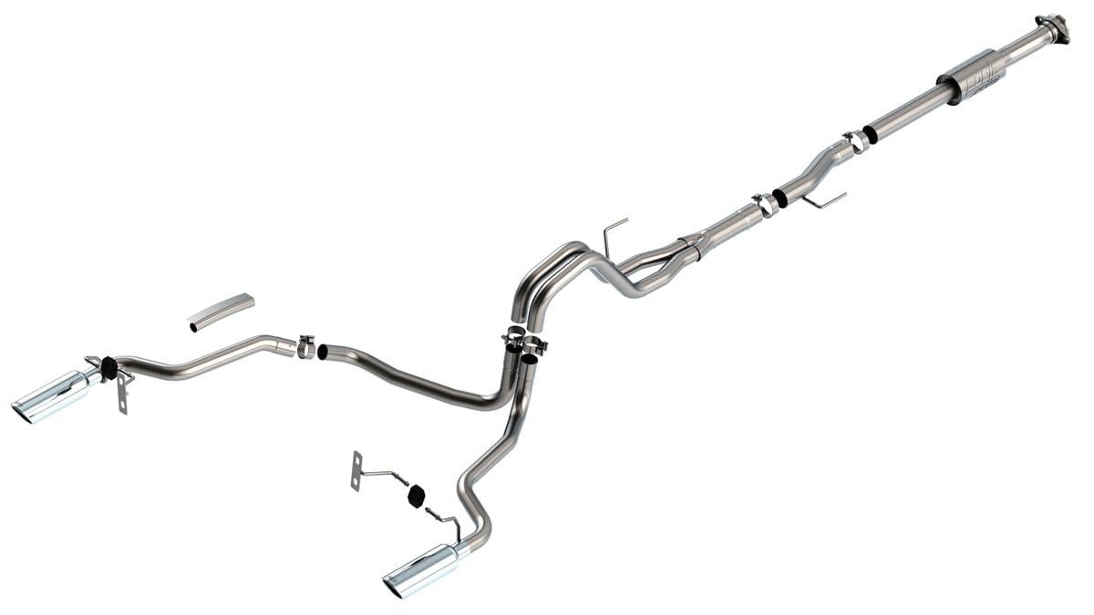 Borla F-150 2021 2.7L/3.5L 2/4Wd 4Dr Cc Sb Ec Stb Lari/King R/Plinum/Ltd 3/2.25 Cat-Back Ak Chr Tips - 140864
