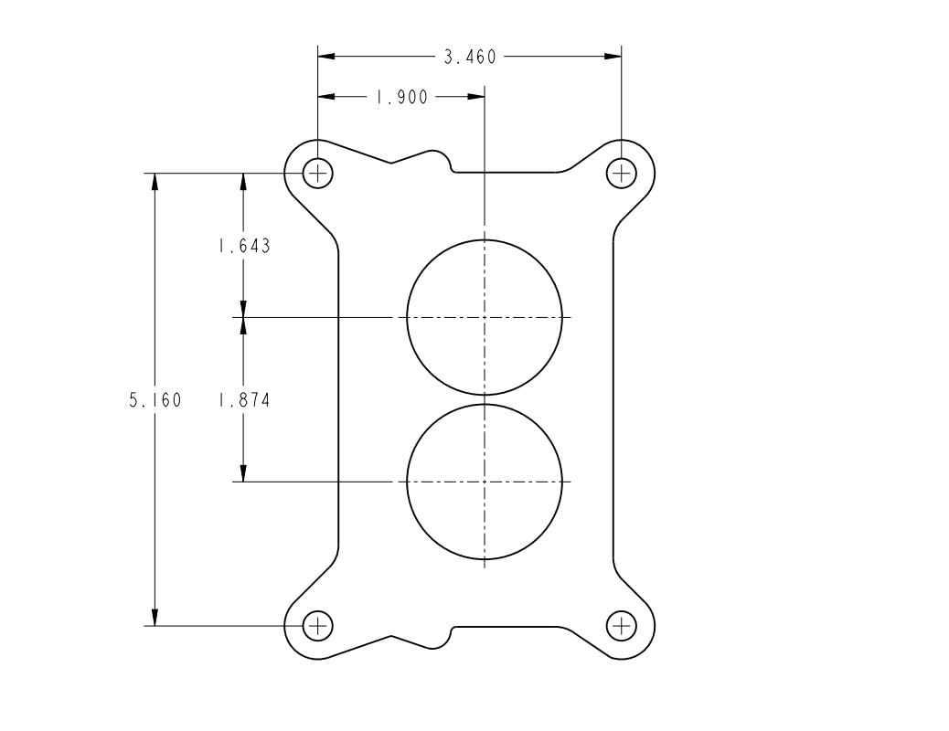 Holley Hol 0-4412S 0-4412S Model 2300 500 Cfm 2-Barrel Manual Choke New Carburetor