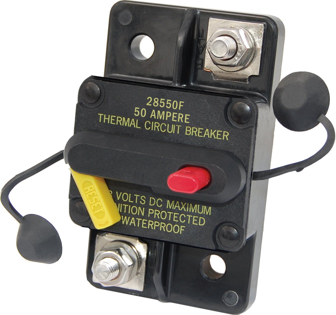 Blue Sea Systems 7183 285-Series Circuit Breaker, Surface Mount, Surface Mount, 50A