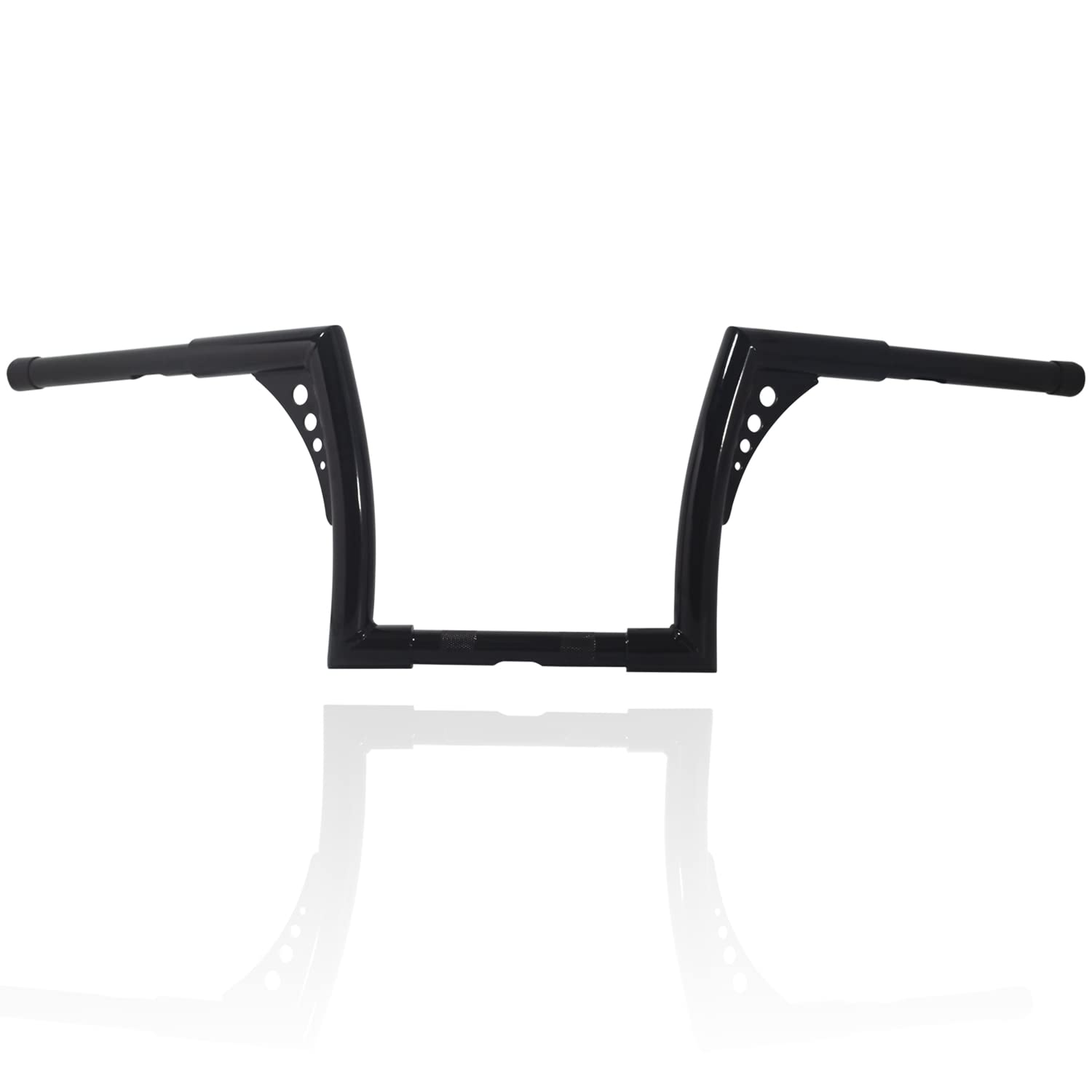 10 Inch Rise 1-1/4'' Batwing Ape Hangers Handlebar Compatible With Harley Softail FLST FXST Sportster XL 883 1200 Touring Road G