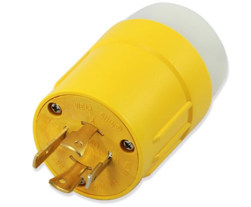 Conntek 14106 RV Generator Adapter L14-20P 20A 125/250V Locking Plug to RV 30A Female Connector