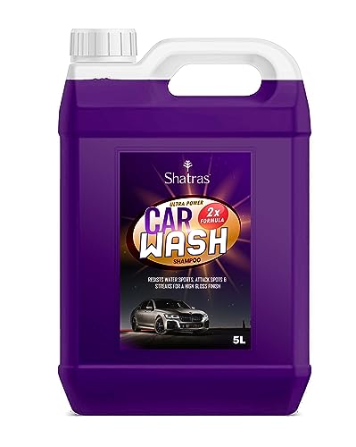 Shatras Car Washing Liquid, Car Wash Shampoo, Ph Neutral, Thick Suds, Safe For Cars, Trucks, Motorcycles, Rvs & More, Wash Liqui