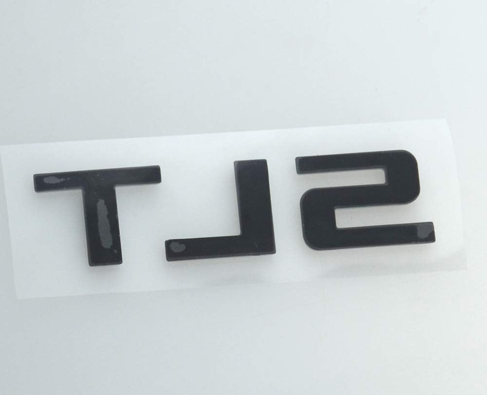 Aimoll SLT Emblem Replacement for GMC Sierra/Yukon 2014-2020, Gloss Black, Durable ABS Material
