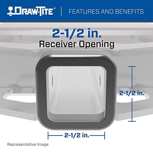 Draw-Tite 45517 Class 5 Titan Trailer Hitch, 2.5 Inch Receiver, Black, Compatible With Select Chevrolet Silverado & Gmc Sierra 3