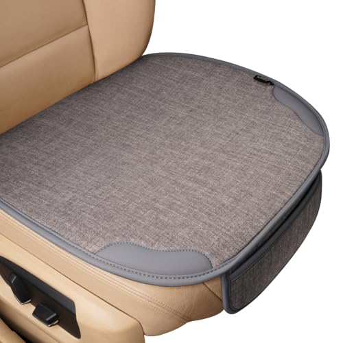 Sthira 50 * 50Cm Linen Seat Cover For Car Easyclean Seat Cover Universal Fit Seat Cushion For Car Driving Seat Durable Driver S
