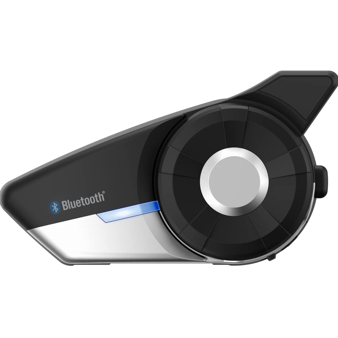Sena 20S Evo Motorcycle Bluetooth Headset Communication System With Hd Speakers, Dual Pack,Black