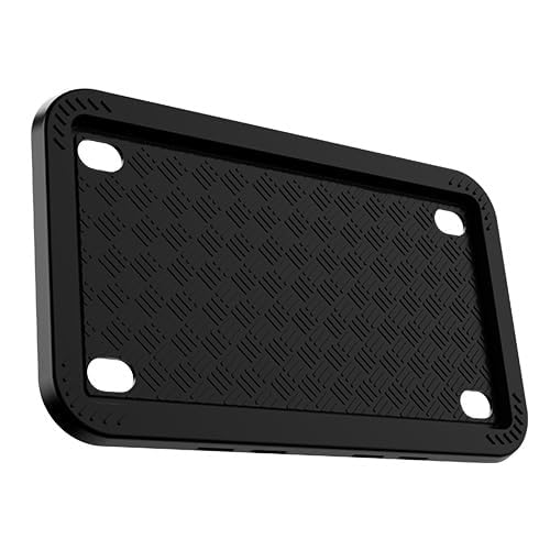 XCLPF Motorcycle Silicone License Plate Frames Motorbike License Plate Holder 4x7 inch Motorcycle Backing Plate Rust Proof, Ratt