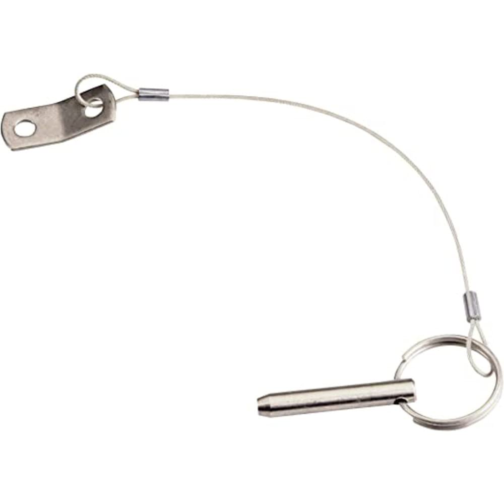 Whitecap Ind Whitecap S-1020C Quick Release Pin With Lanyard And Tab - 1/4 X 1