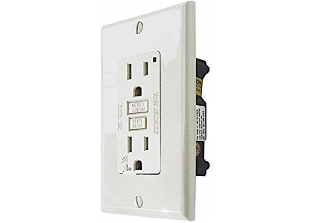 VALTERRA DG20TVP Decor Receptacle with Cover, White, 1 Pack